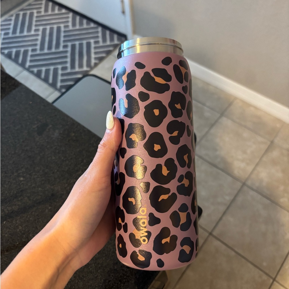 Owala Leopard/Cheetah Print Insulated Tumbler - Pink and Black